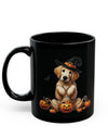 Adorable Witch Golden Retriever Halloween Mug – 11oz & 15oz Sizes Available!