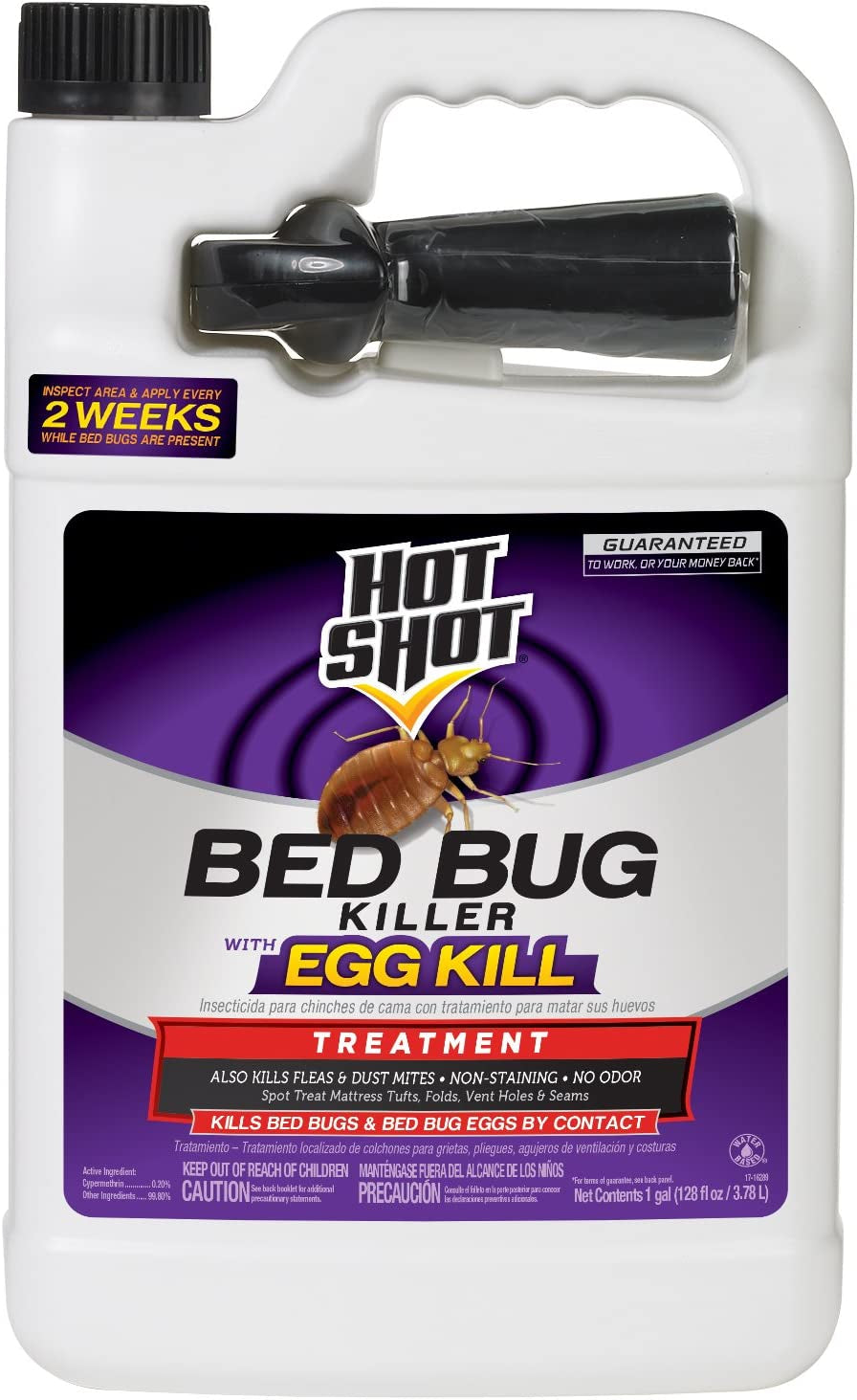 Bed Bug & Flea Fogger, 3 Count (Pack of 1), Kills Fleas Indoors, Get Rid of Fleas in House, Inhibits Reinfestation up to 7 Months