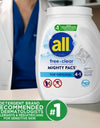 All Free Clear MIGHTY PACS Laundry Detergent Pacs, the Original, 120 Ct.