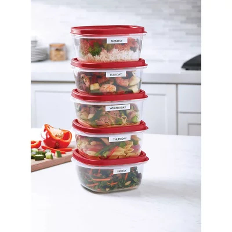 Rubbermaid 50-Piece Easyfind Lids Vented Food Storage Set