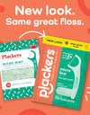 Micro Line Dental Floss Picks, Fold-Out Flippick, Tuffloss, Easy Storage with Sure-Zip Seal, Fresh Mint Flavor, 300 Count