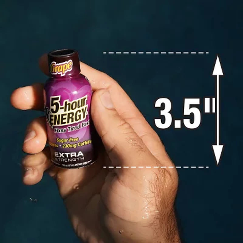 5-Hour ENERGY Shot, Extra Strength, Grape 1.93 Oz., 24 Pk.