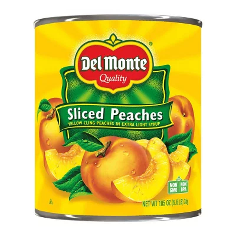 Del Monte Lite Sliced Peaches 105 Oz.