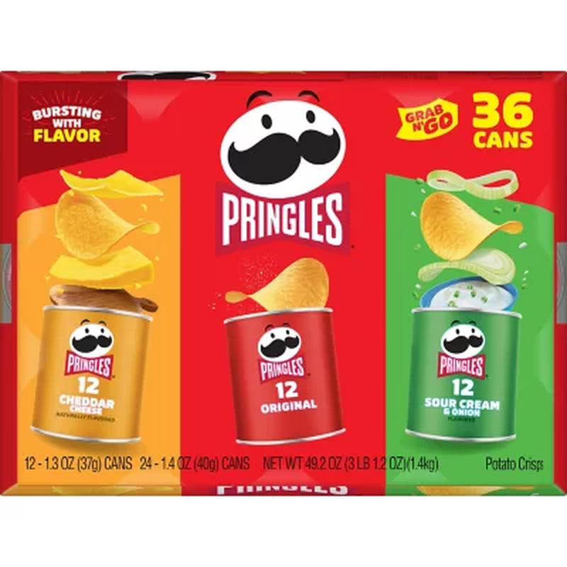 Pringles Grab-N-Go Variety Pack Chips, 36 Pk.