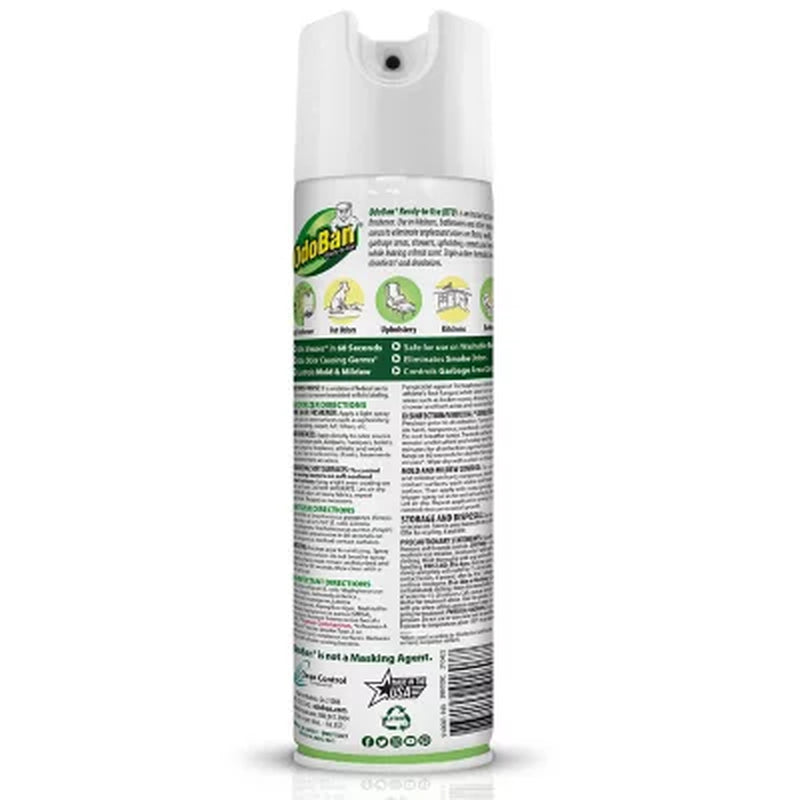 Odoban Disinfectant Spray, 14.6 Oz./Can, 6 Pk., Choose Scent