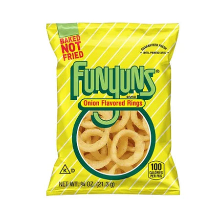 Funyuns Onion Rings Snacks, 0.75 Oz., 50 Ct.