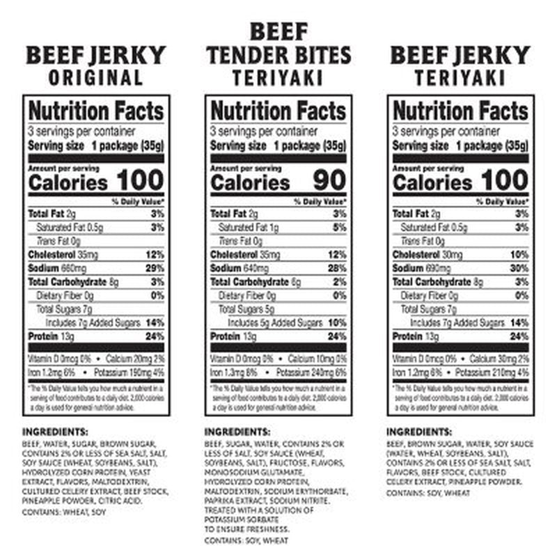 Jack Link'S Variety Pack Beef Jerky, 1.25 Oz., 9 Pk.