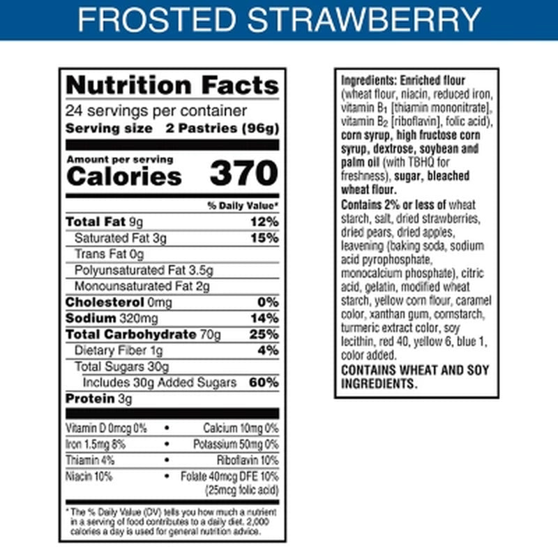 Pop-Tarts Frosted Strawberry, 48 Ct.