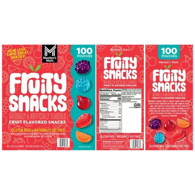 Member'S Mark Fruity Snacks, 0.8 Oz., 100 Pk.