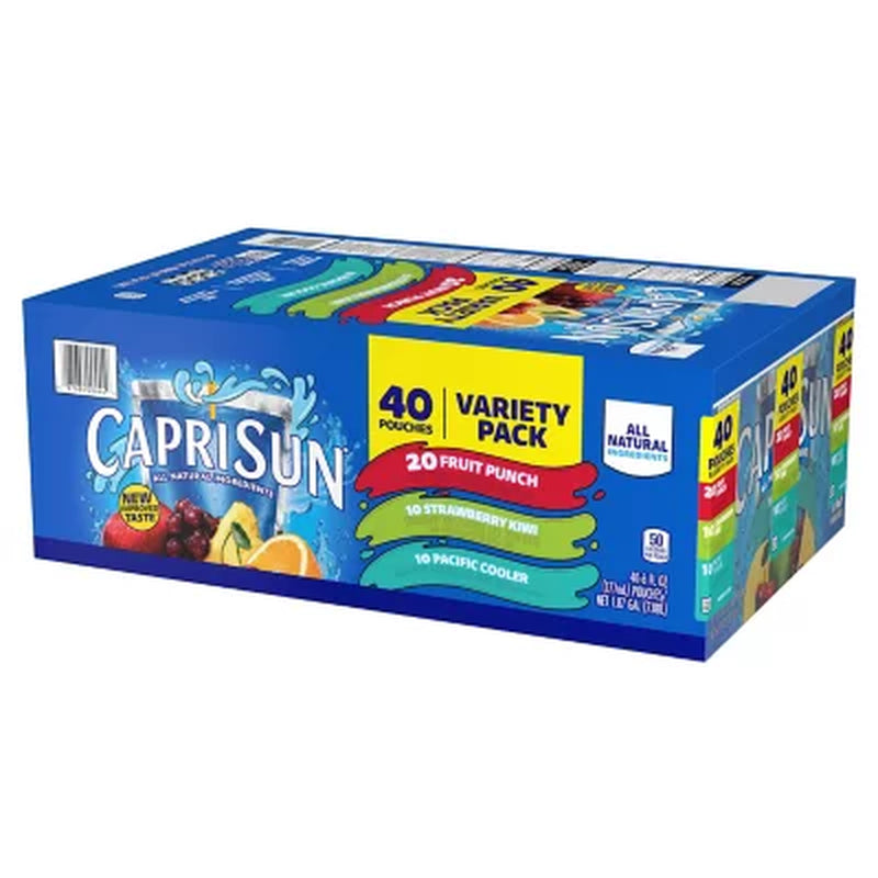 Capri Sun Variety Pack 6 Fl. Oz. Pouches, 40 Pk.