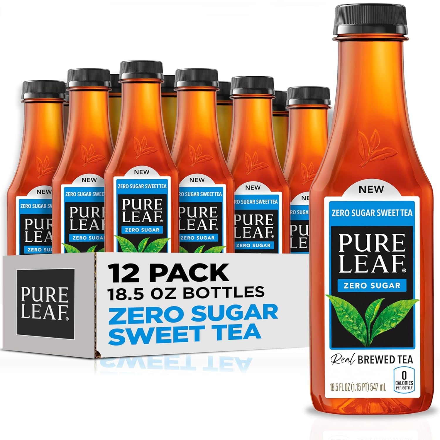 Pure Leaf Iced Tea Bottles Sweetened, 18.5 Fl Oz 12 CT (CHOOSE FLAVOR)