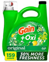 Gain + Oxi Liquid Laundry Detergent, Original, 159 Loads, 170 Fl. Oz.