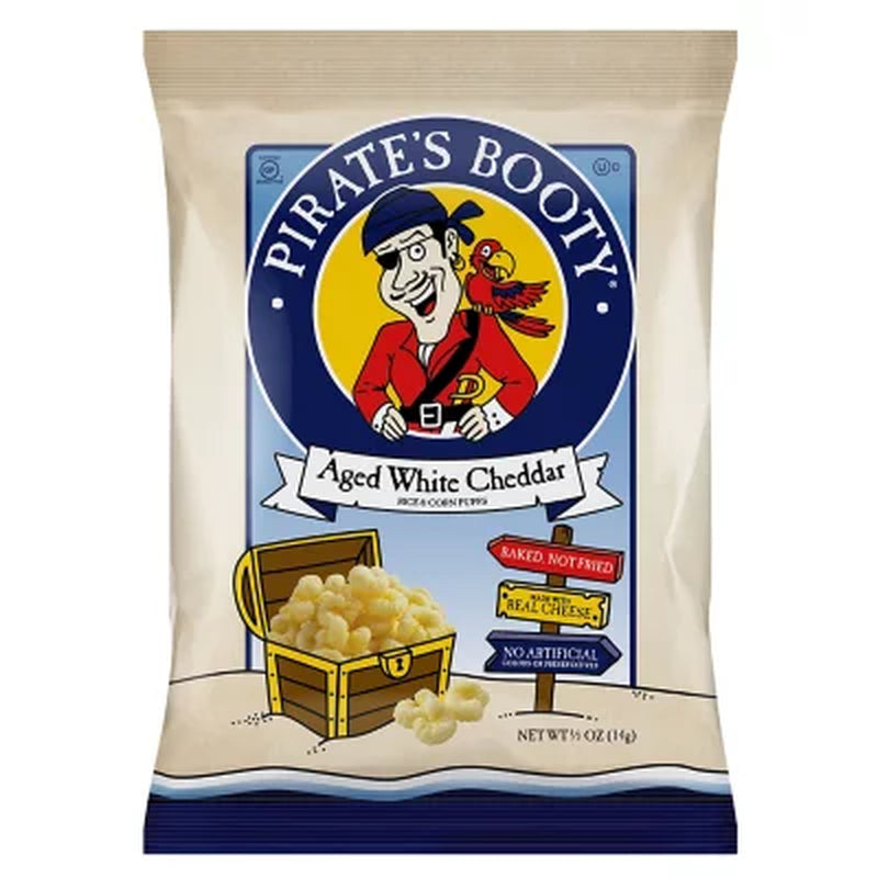 Pirate'S Booty Aged White Cheddar Puffs, 0.5 Oz., 40 Pk.