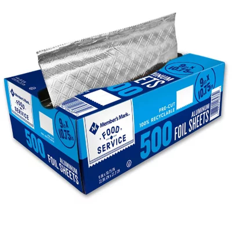 Member'S Mark Foil Sheets, 9" X 10.75" (500 Ct.)