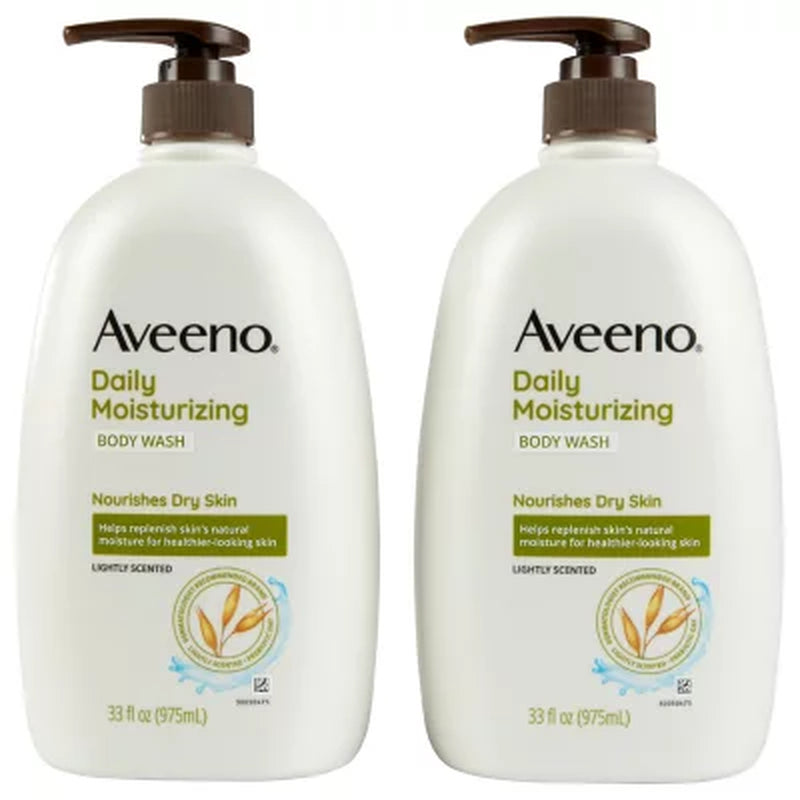 Aveeno Daily Moisturizing Body Wash, 33 Fl. Oz., 2 Pk.