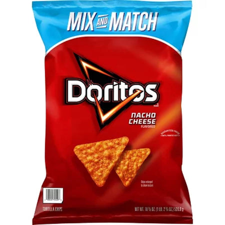 Doritos Nacho Cheese Flavored Tortilla Chips, 18.38 Oz.