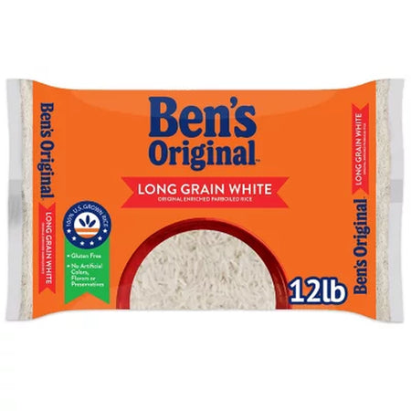 Ben'S Original Enriched Long Grain White Parboiled Rice, 12 Lbs.