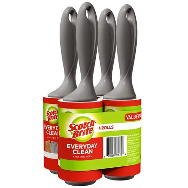 Scotch-Brite Everyday Clean Lint Rollers, 4 Pk.