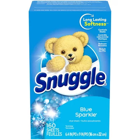 Snuggle Fabric Softener Dryer Sheets, Blue Sparkle 320 Ct.