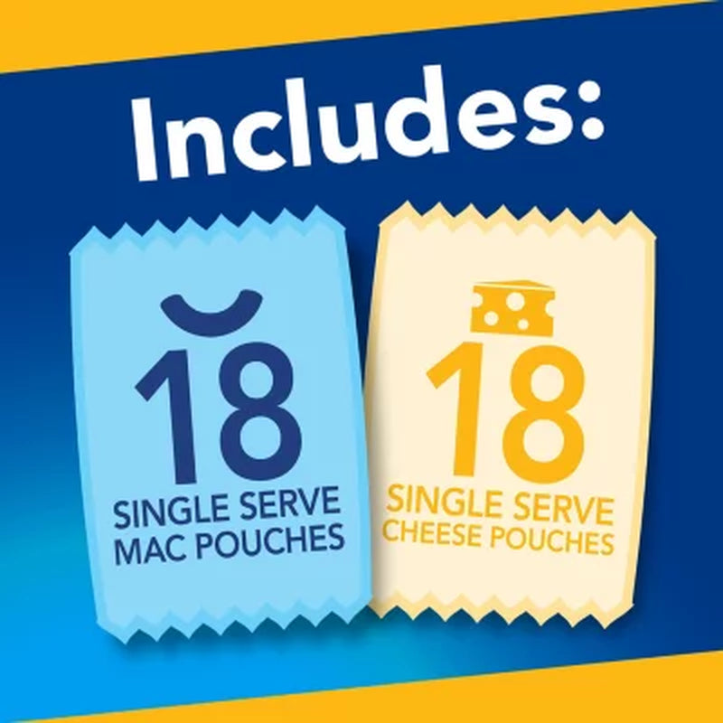 Kraft Easy Mac Original Flavor Single-Serve Pouches 18 Pk.