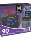 Member'S Mark 33-Gallon Power Flex Drawstring Trash Bags 90 Ct.