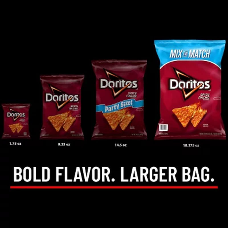 Doritos Spicy Nacho Tortilla Chips, 18.38 Oz.