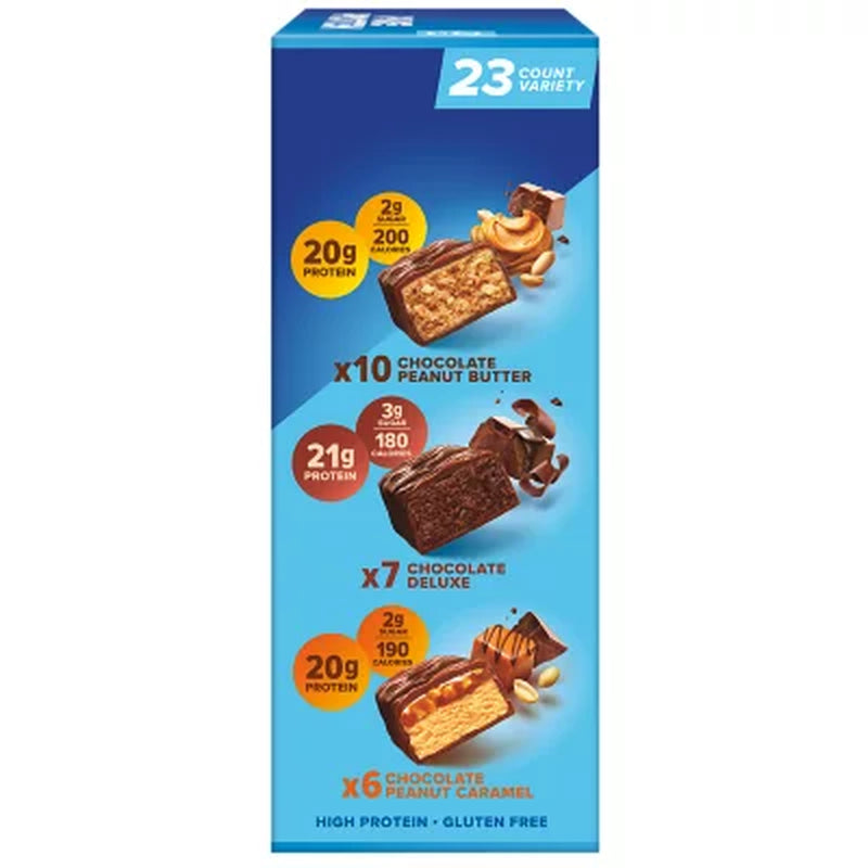 Pure Protein Bars Gluten Free, Chocolate Variety Pack 23 Ct.