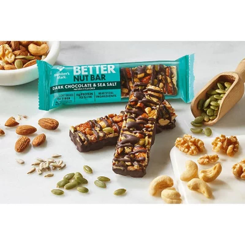 Member'S Mark the Better Nut Bar, Dark Chocolate and Sea Salt, 24 Ct.