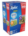 Ziploc Slider Storage Bags Variety Pack, Quart 96 Ct., Gallon 70 Ct.