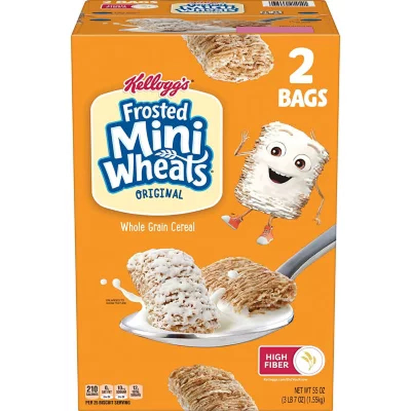 Frosted Mini-Wheats Breakfast Cereal 55Oz., 2Pk.