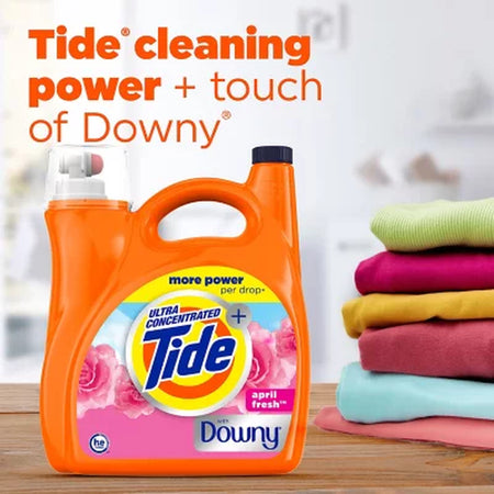 Tide + Downy Liquid Laundry Detergent, April Fresh 141 Fl. Oz., 111 Loads