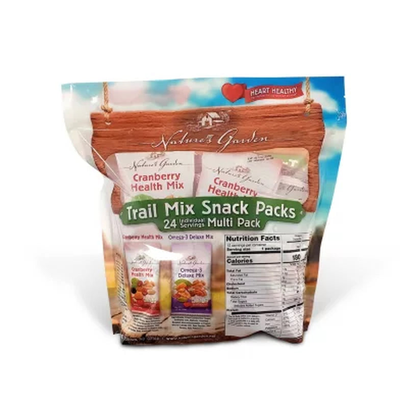 Nature'S Garden Trail Mix Snack Packs, 1.2 Oz., 24 Pk.