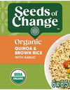 Seeds of Change Certified Organic Quinoa and Brown Rice with Garlic 8.5 Oz., 6 Pk.