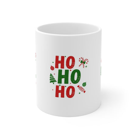 Christmas Ho Ho Ho Mug - Festive Holiday Drinkware, 11 oz 🎄#HolidayVibes #MorningCoffee