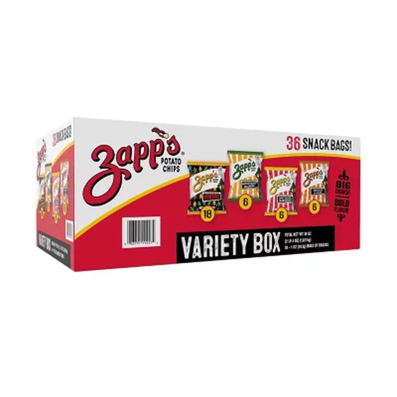 Zapp'S Variety Pack Potato Chips, 1 Oz., 36 Pk.