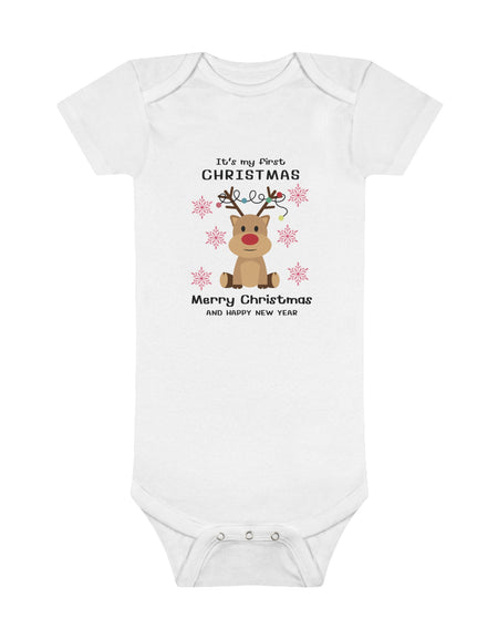 It is my first Christmas  Onesie® Organic Baby Bodysuit