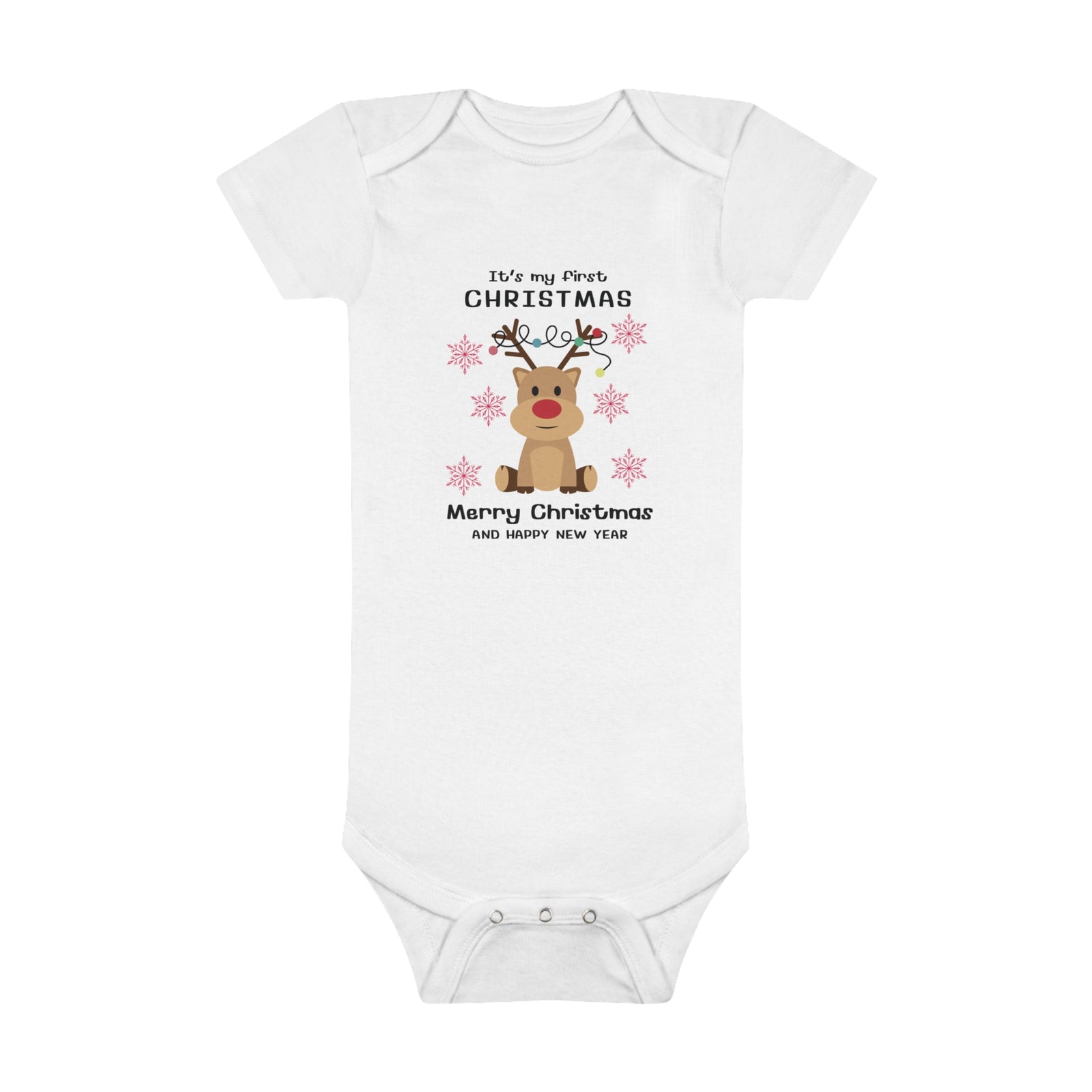 It is my first Christmas  Onesie® Organic Baby Bodysuit