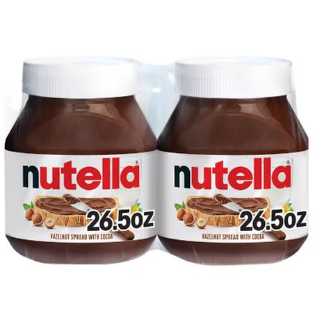 Nutella Hazelnut Spread with Cocoa, 26.5 Oz., 2 Pk.