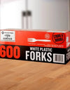 Member'S Mark White Plastic Forks, Heavyweight 600 Ct.