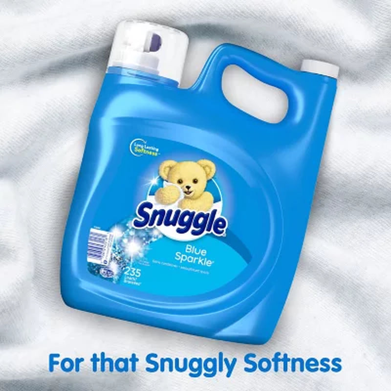 Snuggle Liquid Fabric Softener, Blue Sparkle 188 Fl. Oz., 235 Loads