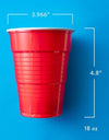 Member'S Mark Heavy-Duty Red Cups 18 Fl. Oz., 240 Ct.