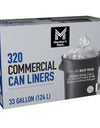 Member'S Mark 33 Gallon Commercial Trash Bags 16 Rolls of 20 Ct., Total 320 Ct.