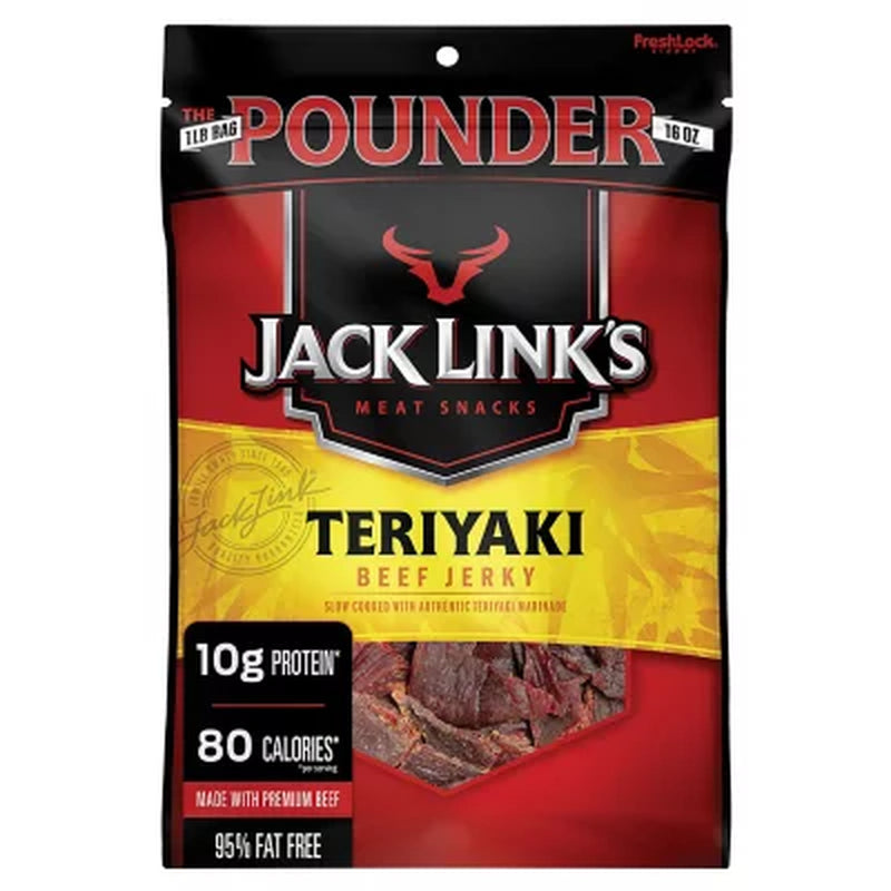 Jack Link'S Teriyaki Beef Jerky, 16 Oz.