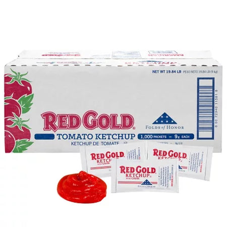 Red Gold Tomato Ketchup Single-Serve Packets 1,000 Ct.