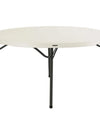 Lifetime 60" round Commercial Grade Nesting Folding Table, Choose Color