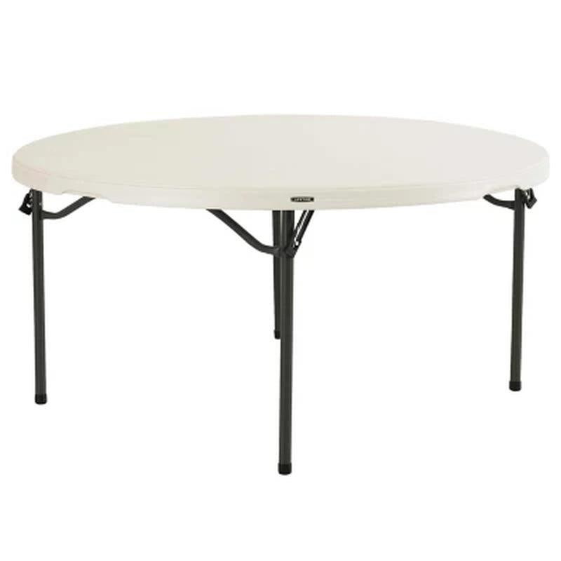 Lifetime 60" round Commercial Grade Nesting Folding Table, Choose Color