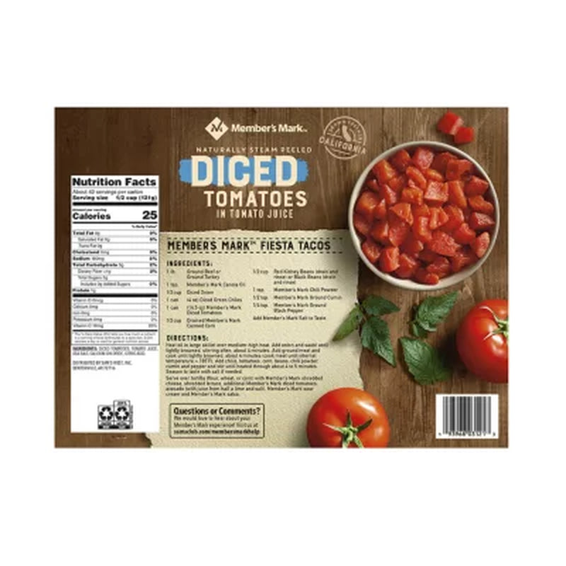 Member'S Mark Diced Tomatoes in Tomato Juice 14.5 Oz., 12 Pk.