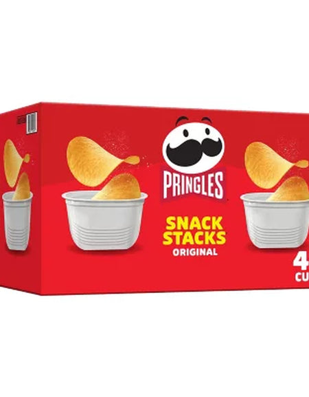Pringles Snack Stacks Original Potato Crisps, 0.67 Oz., 48 Pk.