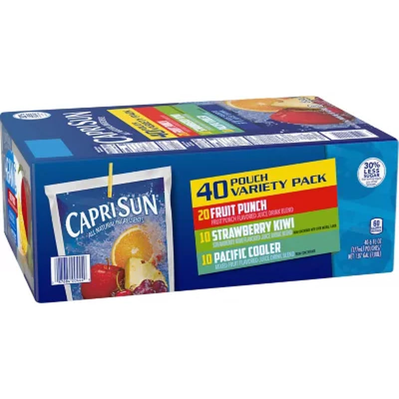 Capri Sun Variety Pack 6 Fl. Oz. Pouches, 40 Pk.