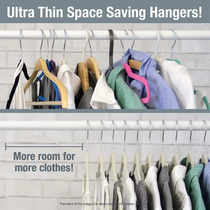 Member'S Mark Elite Quality Velvet Hangers - 50 Pack